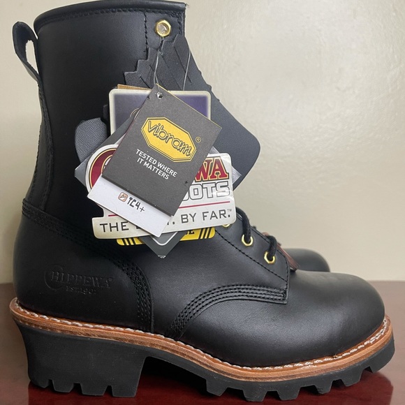 Chippewa Baldor Steel Toe EH Logger Work Boots